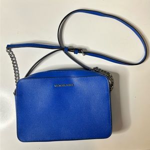 NWOT Michael Kors Jet Set East/West Crossbody in Grecian Blue
